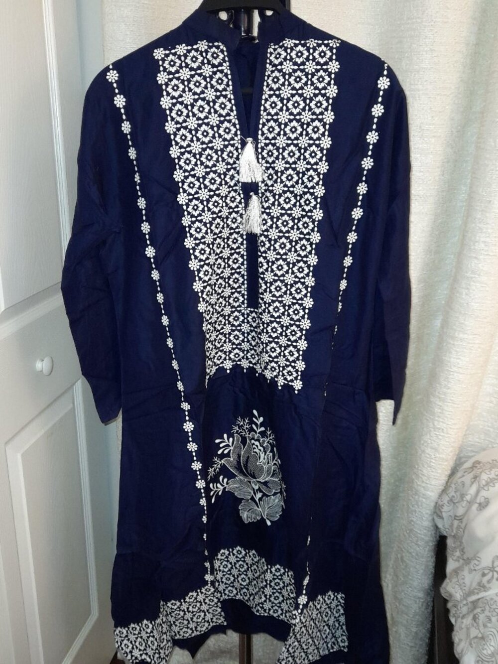 Long Dark Blue Shirt